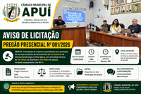 Divisão de Licitações Anuncia Abertura de Pregão Presencial Nº 001/2026